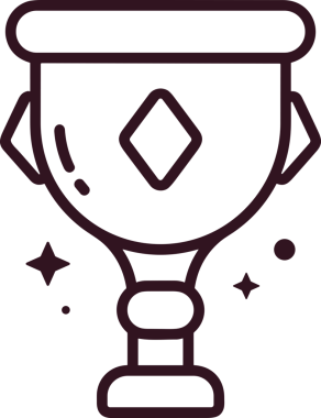 Kazanan Siyah ve Beyaz Logo Simgesi Markalaşma ve Tasarım için PNG Biçiminde