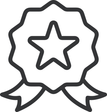 Kazanan Siyah ve Beyaz Logo Simgesi Markalaşma ve Tasarım için PNG Biçiminde