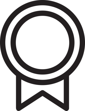 Kazanan Siyah ve Beyaz Logo Simgesi Markalaşma ve Tasarım için PNG Biçiminde