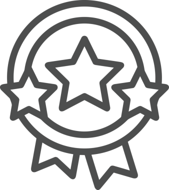 Kazanan Siyah ve Beyaz Logo Simgesi Markalaşma ve Tasarım için PNG Biçiminde