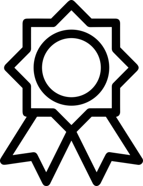 Kazanan Siyah ve Beyaz Logo Simgesi Markalaşma ve Tasarım için PNG Biçiminde