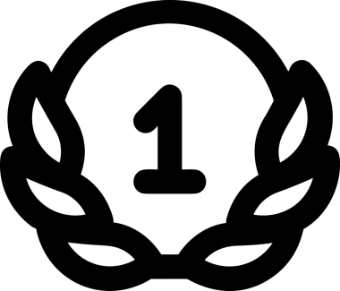 Kazanan Siyah ve Beyaz Logo Simgesi Markalaşma ve Tasarım için PNG Biçiminde