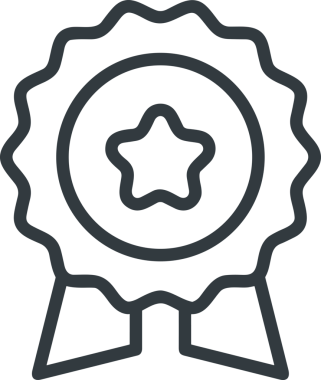 Kazanan Siyah ve Beyaz Logo Simgesi Markalaşma ve Tasarım için PNG Biçiminde