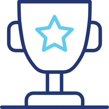 Kazanan Siyah ve Beyaz Logo Simgesi Markalaşma ve Tasarım için PNG Biçiminde