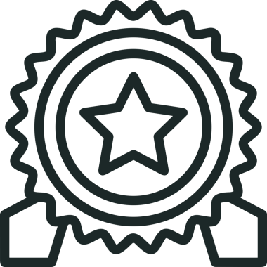 Kazanan Siyah ve Beyaz Logo Simgesi Markalaşma ve Tasarım için PNG Biçiminde