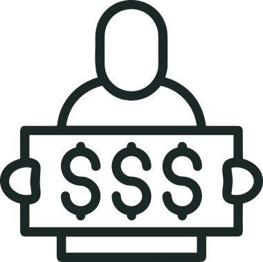 Kazanan Siyah ve Beyaz Logo Simgesi Markalaşma ve Tasarım için PNG Biçiminde