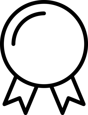 Kazanan Siyah ve Beyaz Logo Simgesi Markalaşma ve Tasarım için PNG Biçiminde