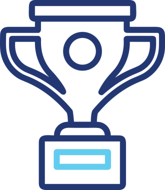 Kazanan Siyah ve Beyaz Logo Simgesi Markalaşma ve Tasarım için PNG Biçiminde