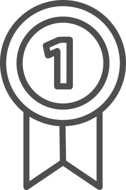 Kazanan Siyah ve Beyaz Logo Simgesi Markalaşma ve Tasarım için PNG Biçiminde