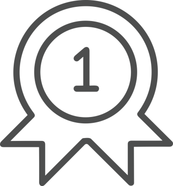 Kazanan Siyah ve Beyaz Logo Simgesi Markalaşma ve Tasarım için PNG Biçiminde