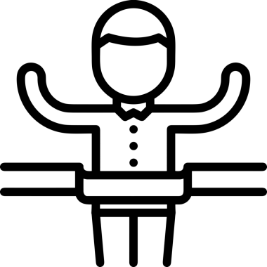 Kazanan Siyah ve Beyaz Logo Simgesi Markalaşma ve Tasarım için PNG Biçiminde