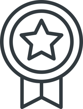 Kazanan Siyah ve Beyaz Logo Simgesi Markalaşma ve Tasarım için PNG Biçiminde