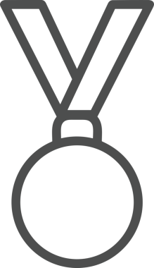 Kazanan Siyah ve Beyaz Logo Simgesi Markalaşma ve Tasarım için PNG Biçiminde