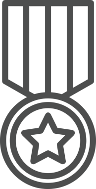 Kazanan Siyah ve Beyaz Logo Simgesi Markalaşma ve Tasarım için PNG Biçiminde