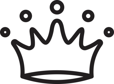 Kazanan Siyah ve Beyaz Logo Simgesi Markalaşma ve Tasarım için PNG Biçiminde