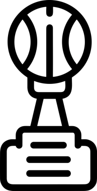 Kazanan Siyah ve Beyaz Logo Simgesi Markalaşma ve Tasarım için PNG Biçiminde