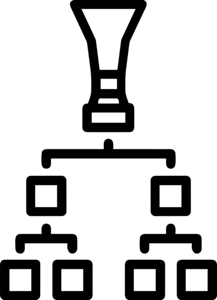 Kazanan Siyah ve Beyaz Logo Simgesi Markalaşma ve Tasarım için PNG Biçiminde