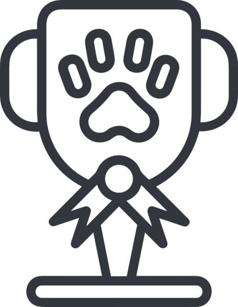 Kazanan Siyah ve Beyaz Logo Simgesi Markalaşma ve Tasarım için PNG Biçiminde