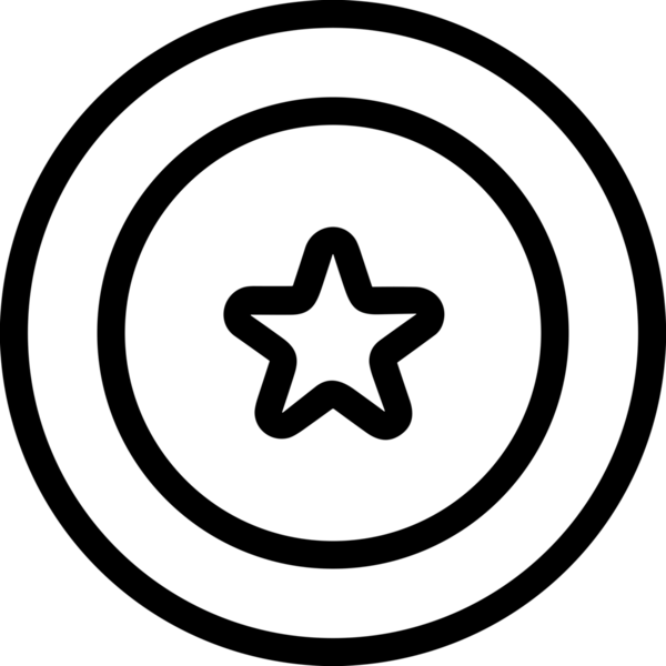 Kazanan Siyah ve Beyaz Logo Simgesi Markalaşma ve Tasarım için PNG Biçiminde
