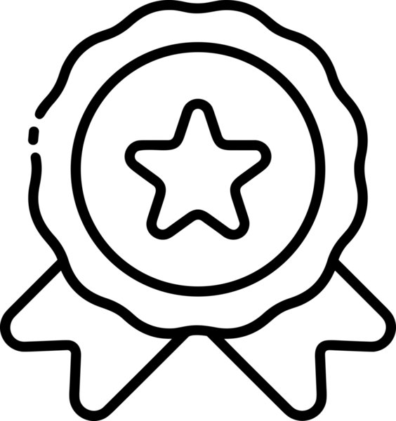 Kazanan Siyah ve Beyaz Logo Simgesi Markalaşma ve Tasarım için PNG Biçiminde