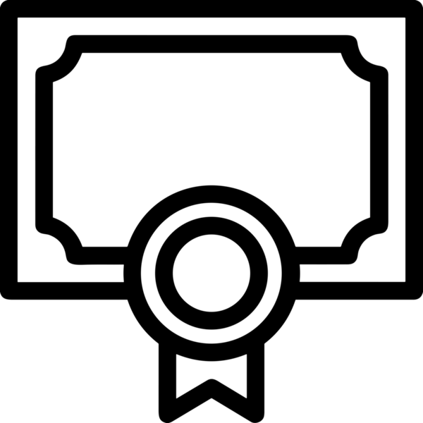 Kazanan Siyah ve Beyaz Logo Simgesi Markalaşma ve Tasarım için PNG Biçiminde