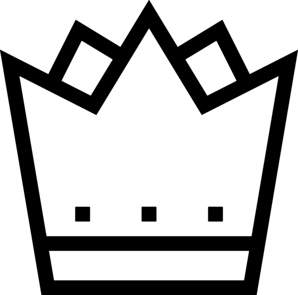 Kazanan Siyah ve Beyaz Logo Simgesi Markalaşma ve Tasarım için PNG Biçiminde