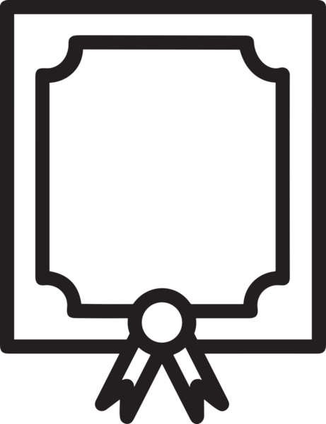 Kazanan Siyah ve Beyaz Logo Simgesi Markalaşma ve Tasarım için PNG Biçiminde