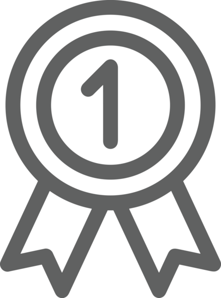 Kazanan Siyah ve Beyaz Logo Simgesi Markalaşma ve Tasarım için PNG Biçiminde