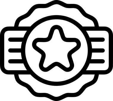 Kazanan Siyah ve Beyaz Logo Simgesi Markalaşma ve Tasarım için PNG Biçiminde