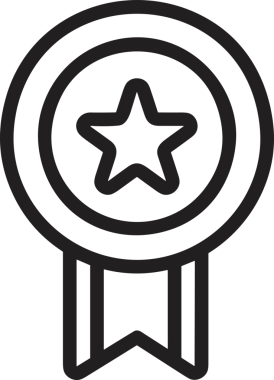 Kazanan Siyah ve Beyaz Logo Simgesi Markalaşma ve Tasarım için PNG Biçiminde