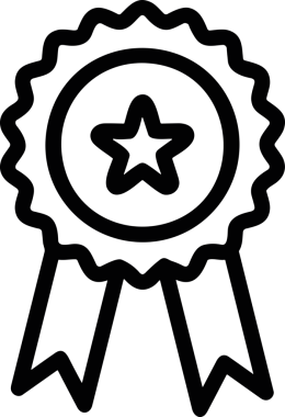 Kazanan Siyah ve Beyaz Logo Simgesi Markalaşma ve Tasarım için PNG Biçiminde