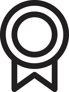 Kazanan Siyah ve Beyaz Logo Simgesi Markalaşma ve Tasarım için PNG Biçiminde