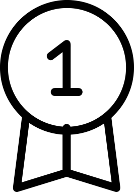 Kazanan Siyah ve Beyaz Logo Simgesi Markalaşma ve Tasarım için PNG Biçiminde