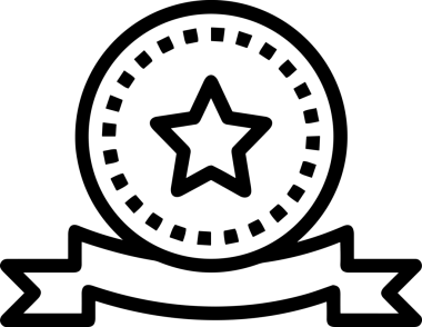 Kazanan Siyah ve Beyaz Logo Simgesi Markalaşma ve Tasarım için PNG Biçiminde