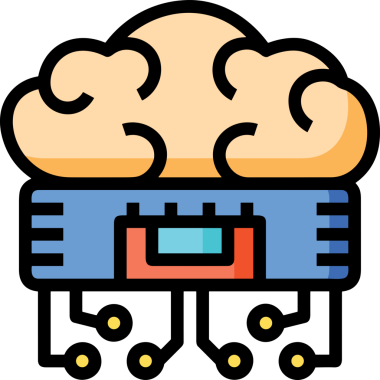 Yapay zeka simgesi png biçimi basit ai outline logo tasarım makinesi öğrenme sembolü nöral ağ dijital beyin ikonu grafik gösterimi izole edilmiş düz vektör modern minimalist biçim