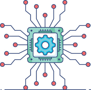 Yapay zeka simgesi png biçimi basit ai outline logo tasarım makinesi öğrenme sembolü nöral ağ dijital beyin ikonu grafik gösterimi izole edilmiş düz vektör modern minimalist biçim