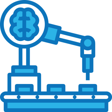 Yapay zeka simgesi png biçimi basit ai outline logo tasarım makinesi öğrenme sembolü nöral ağ dijital beyin ikonu grafik gösterimi izole edilmiş düz vektör modern minimalist biçim