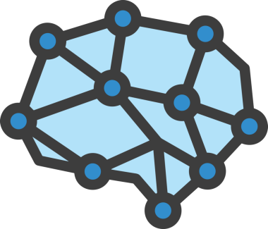 Yapay zeka simgesi png biçimi basit ai outline logo tasarım makinesi öğrenme sembolü nöral ağ dijital beyin ikonu grafik gösterimi izole edilmiş düz vektör modern minimalist biçim