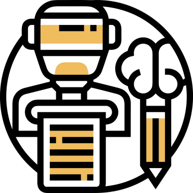 Yapay zeka simgesi png biçimi basit ai outline logo tasarım makinesi öğrenme sembolü nöral ağ dijital beyin ikonu grafik gösterimi izole edilmiş düz vektör modern minimalist biçim