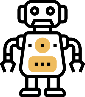 Yapay zeka simgesi png biçimi basit ai outline logo tasarım makinesi öğrenme sembolü nöral ağ dijital beyin ikonu grafik gösterimi izole edilmiş düz vektör modern minimalist biçim