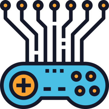 Yapay zeka simgesi png biçimi basit ai outline logo tasarım makinesi öğrenme sembolü nöral ağ dijital beyin ikonu grafik gösterimi izole edilmiş düz vektör modern minimalist biçim