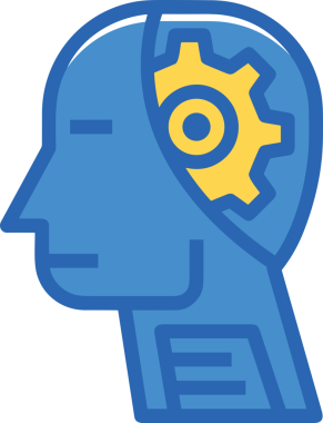 Yapay zeka simgesi png biçimi basit ai outline logo tasarım makinesi öğrenme sembolü nöral ağ dijital beyin ikonu grafik gösterimi izole edilmiş düz vektör modern minimalist biçim