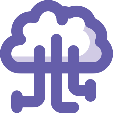 Yapay zeka simgesi png biçimi basit ai outline logo tasarım makinesi öğrenme sembolü nöral ağ dijital beyin ikonu grafik gösterimi izole edilmiş düz vektör modern minimalist biçim