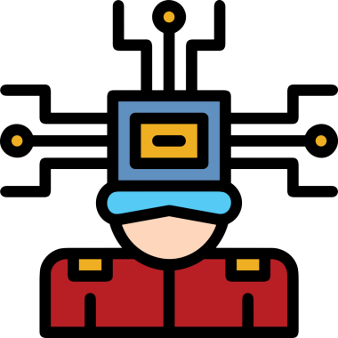 Yapay zeka simgesi png biçimi basit ai outline logo tasarım makinesi öğrenme sembolü nöral ağ dijital beyin ikonu grafik gösterimi izole edilmiş düz vektör modern minimalist biçim