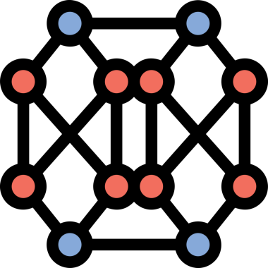 Yapay zeka simgesi png biçimi basit ai outline logo tasarım makinesi öğrenme sembolü nöral ağ dijital beyin ikonu grafik gösterimi izole edilmiş düz vektör modern minimalist biçim
