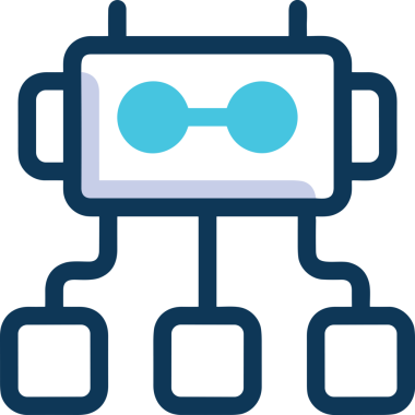 Yapay zeka simgesi png biçimi basit ai outline logo tasarım makinesi öğrenme sembolü nöral ağ dijital beyin ikonu grafik gösterimi izole edilmiş düz vektör modern minimalist biçim