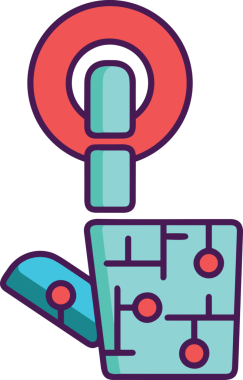 Yapay zeka simgesi png biçimi basit ai outline logo tasarım makinesi öğrenme sembolü nöral ağ dijital beyin ikonu grafik gösterimi izole edilmiş düz vektör modern minimalist biçim