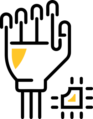 Yapay zeka simgesi png biçimi basit ai outline logo tasarım makinesi öğrenme sembolü nöral ağ dijital beyin ikonu grafik gösterimi izole edilmiş düz vektör modern minimalist biçim