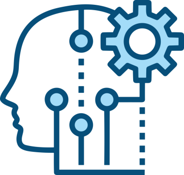 Yapay zeka simgesi png biçimi basit ai outline logo tasarım makinesi öğrenme sembolü nöral ağ dijital beyin ikonu grafik gösterimi izole edilmiş düz vektör modern minimalist biçim