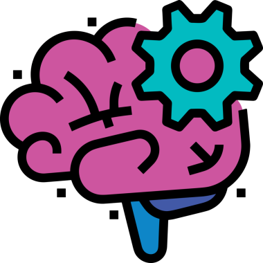 Yapay zeka simgesi png biçimi basit ai outline logo tasarım makinesi öğrenme sembolü nöral ağ dijital beyin ikonu grafik gösterimi izole edilmiş düz vektör modern minimalist biçim